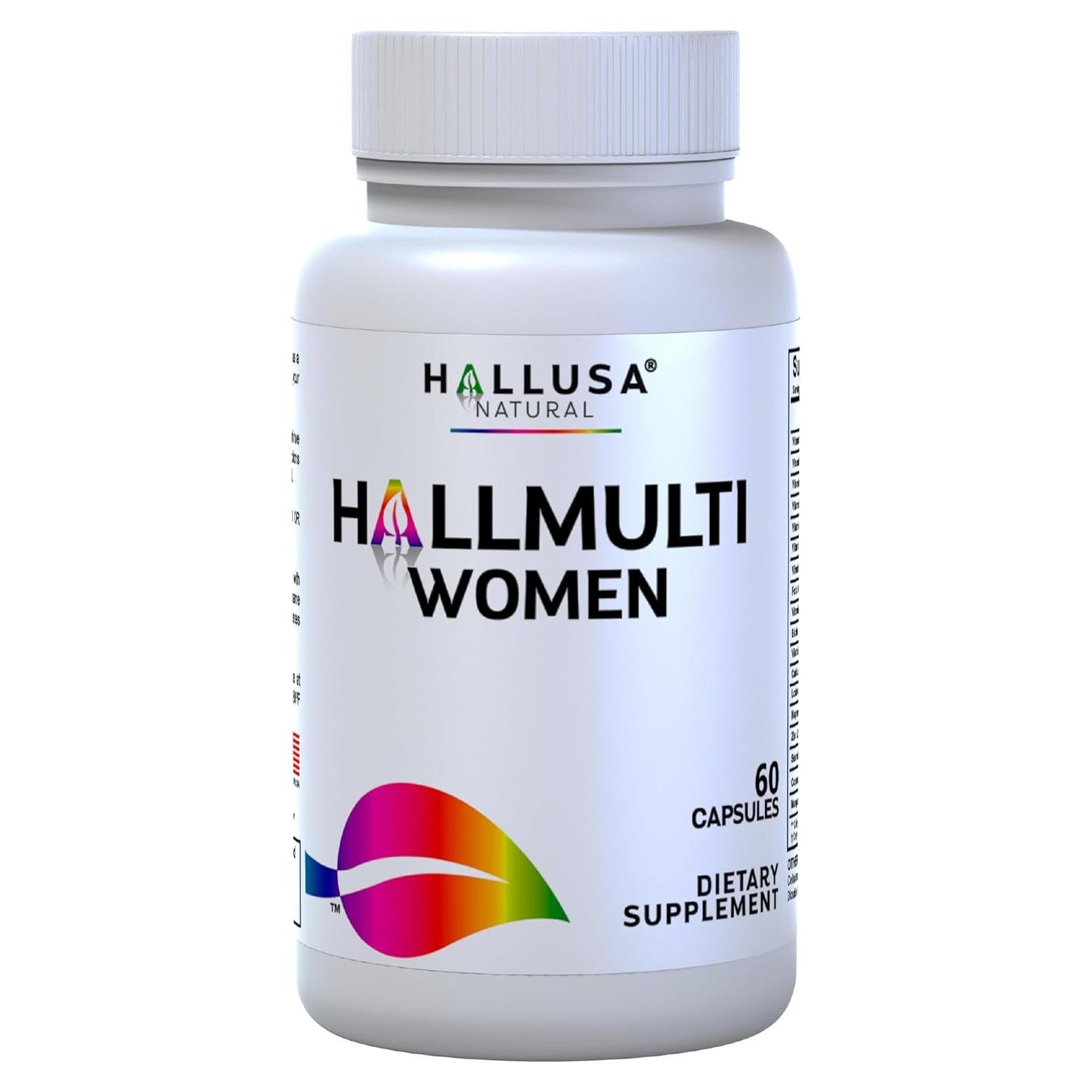 Multivitamínico para Mujeres Hallusa Natural - 60 Cápsulas