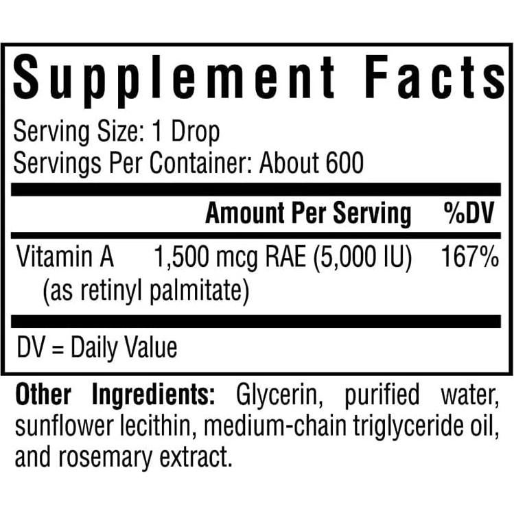 Gotas de Vitamina A Seeking Health 1500 mcg - 30 ml