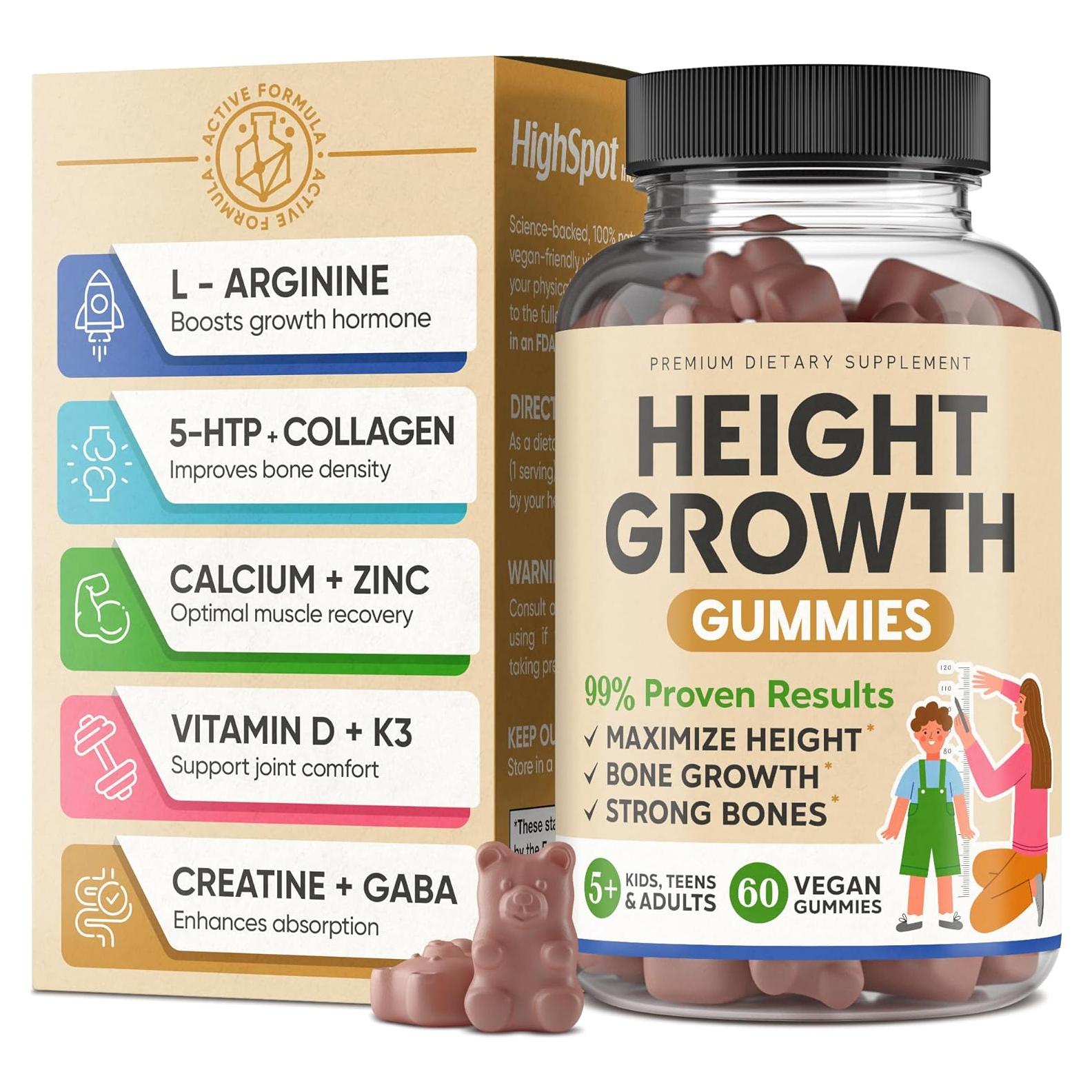 Gomitas de Crecimiento en Altura Highspot 60 Unidades