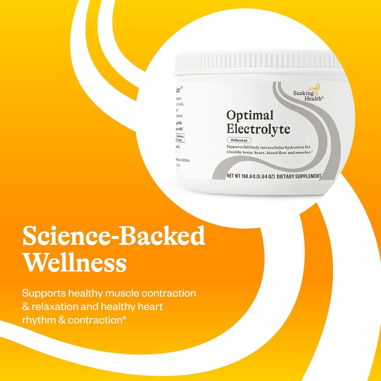 Polvo de Electrolitos Seeking Health 168.5g Sin Sabor