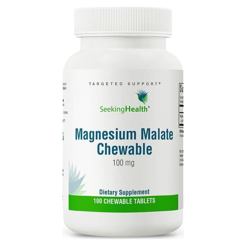 Tableta Masticable de Magnesio Malato Seeking Health 100 mg - 100 Pastillas