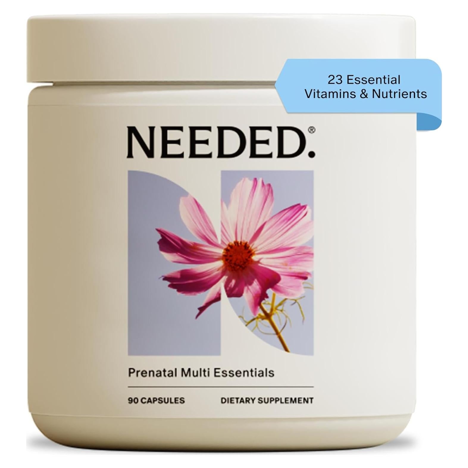 Multivitamina Prenatal Necesario 30 Cápsulas - 23 Nutrientes Esenciales