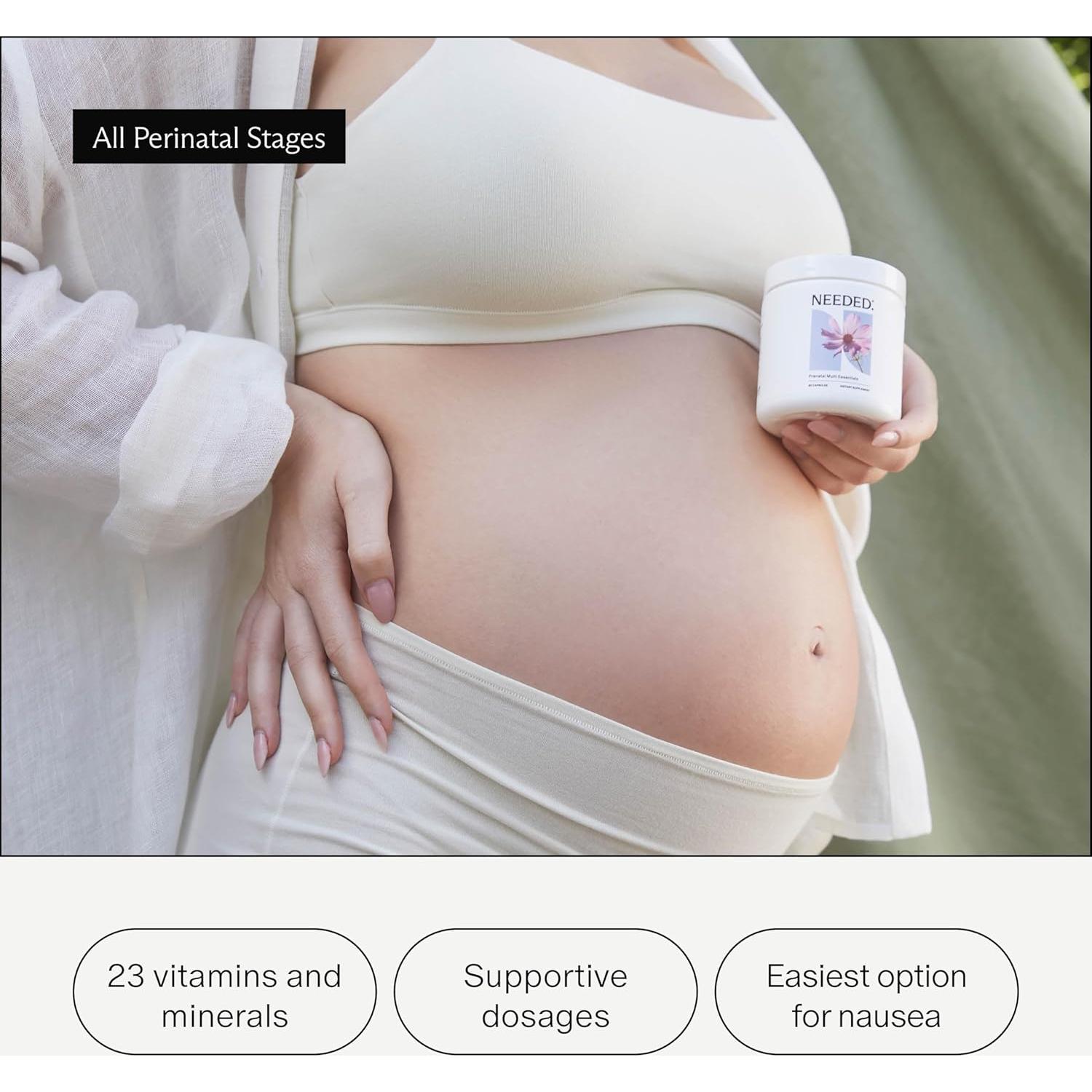 Multivitamina Prenatal Necesario 30 Cápsulas - 23 Nutrientes Esenciales