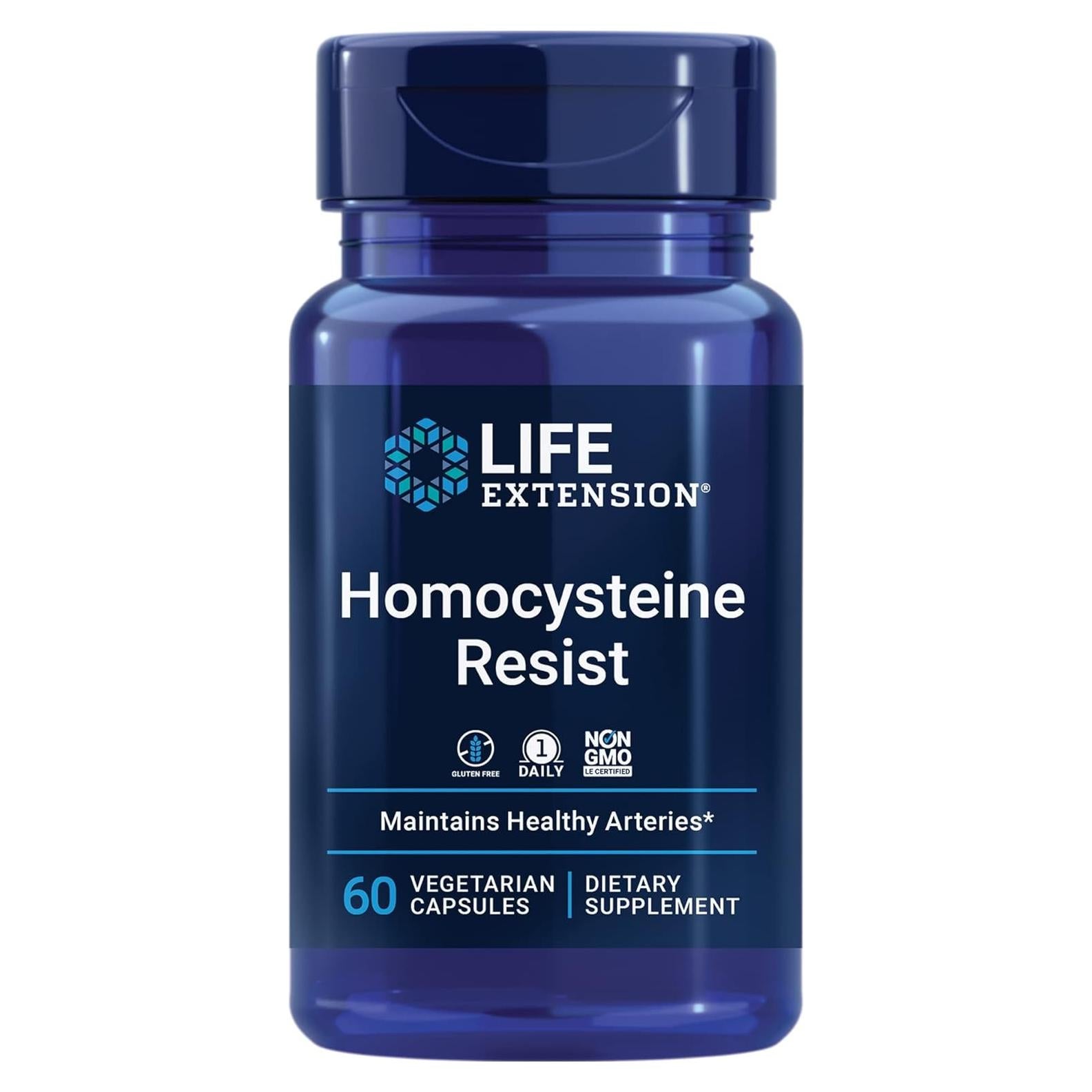 Suplemento Vitamina B Life Extension Homocysteine Resist 60 Cápsulas