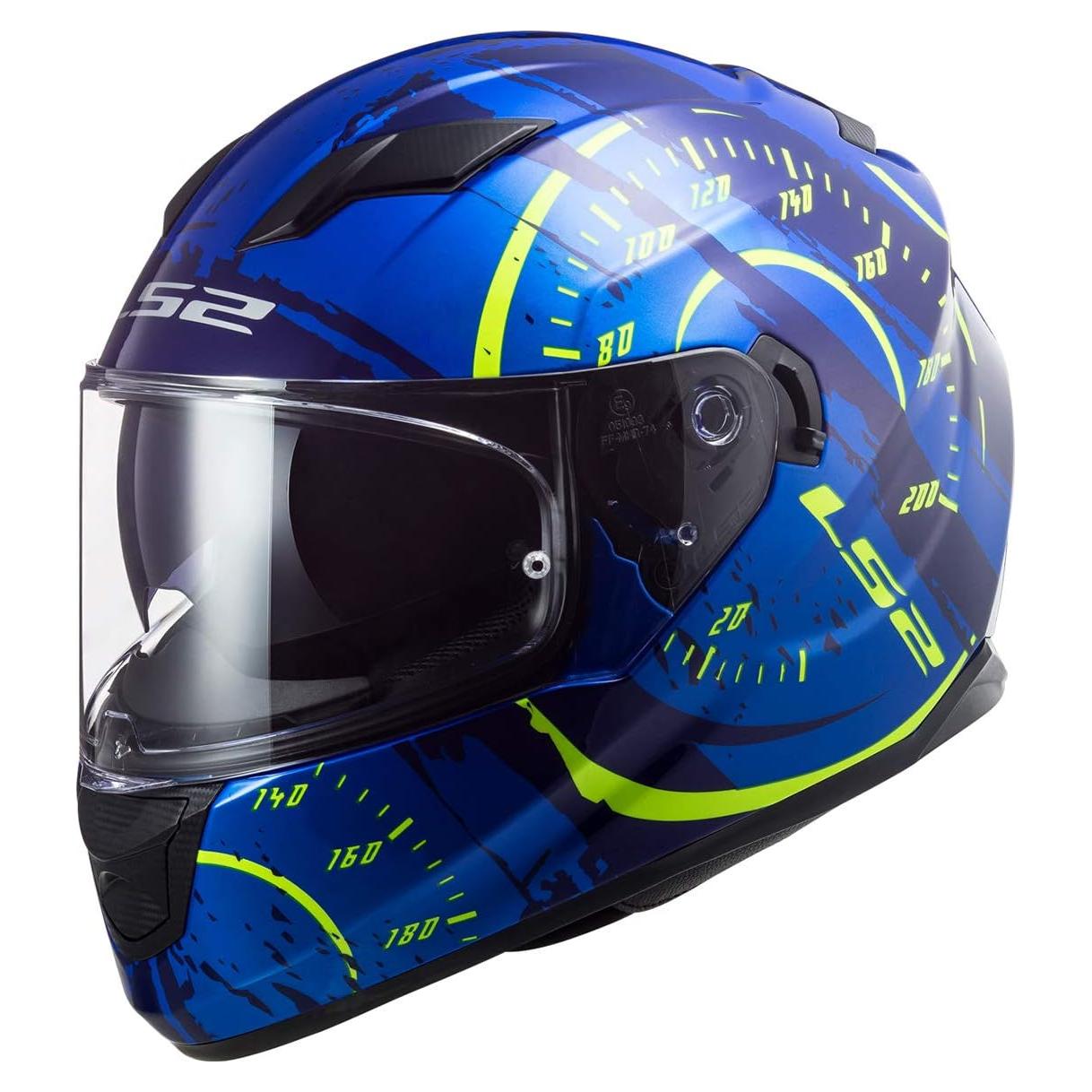 Casco LS2 Stream Full Face Azul Hi-Vis XX-Large