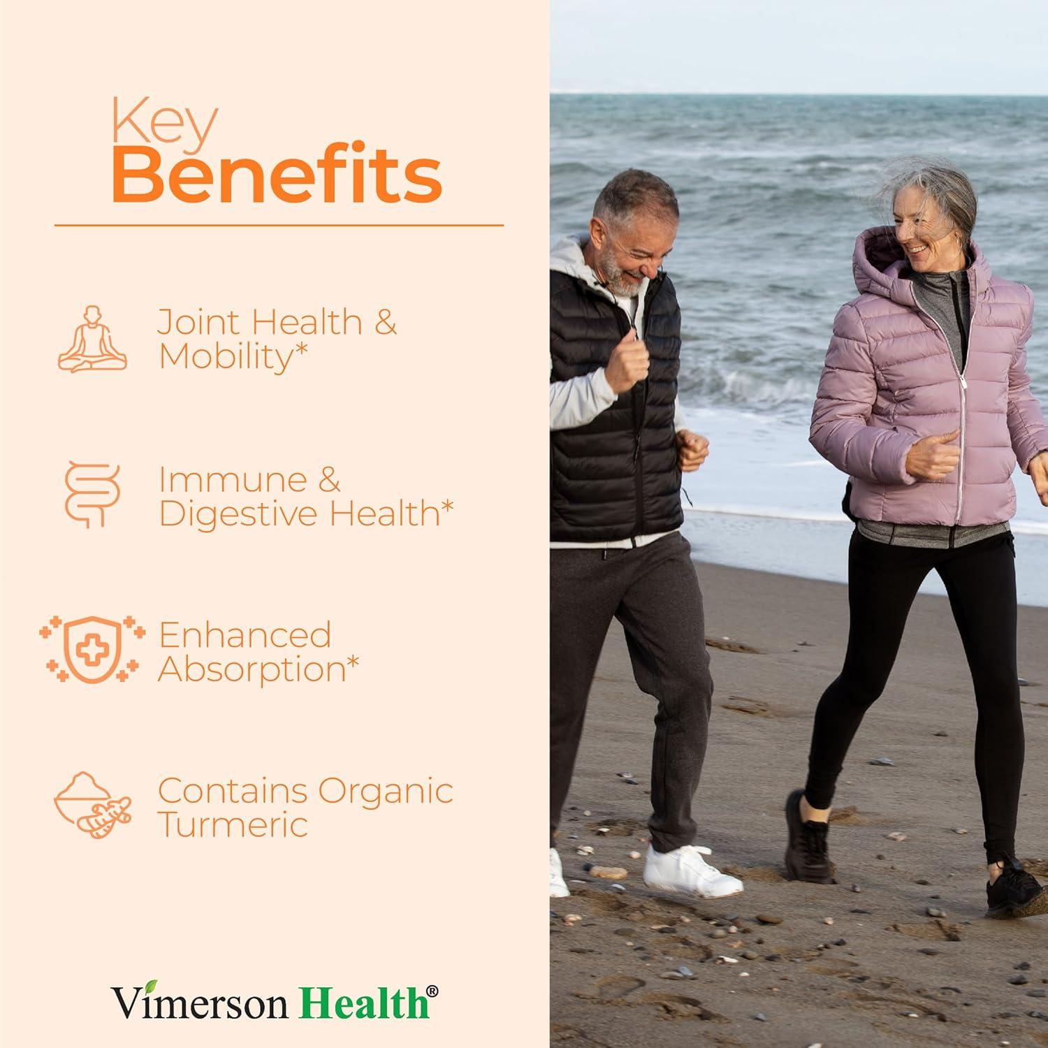 Suplemento de Cúrcuma Curcumina Vimerson 1200mg 60 Cápsulas