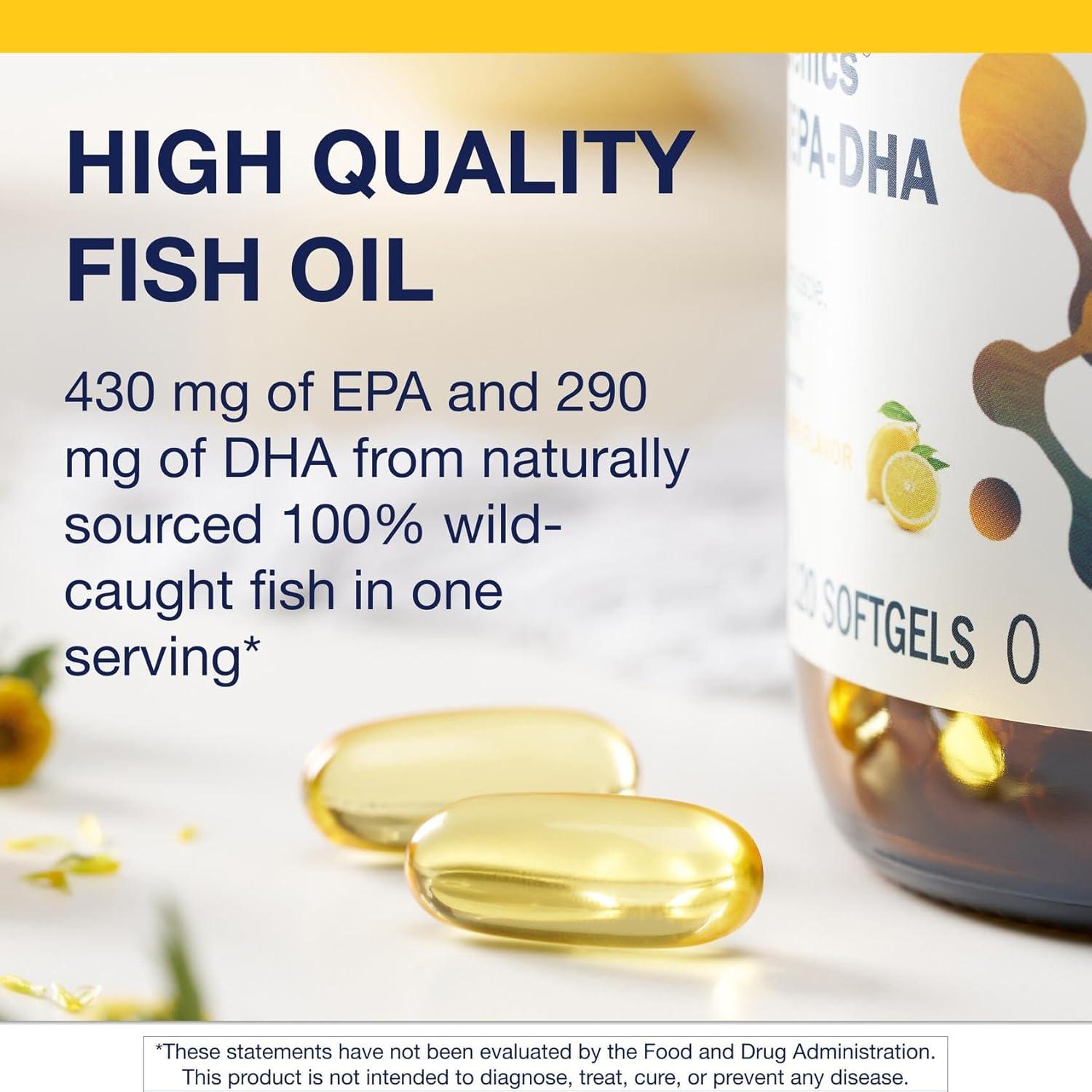 Suplemento OmegaGenics Aceite de Pescado EPA-DHA 720 mg - Metagenics - 120 Gelatinas Blandas