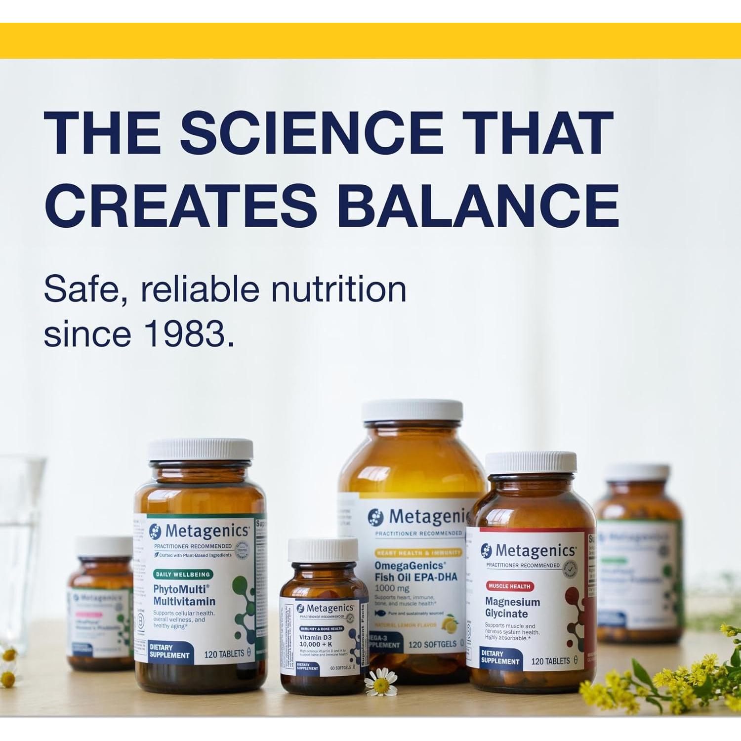 Suplemento OmegaGenics Aceite de Pescado EPA-DHA 720 mg - Metagenics - 120 Gelatinas Blandas