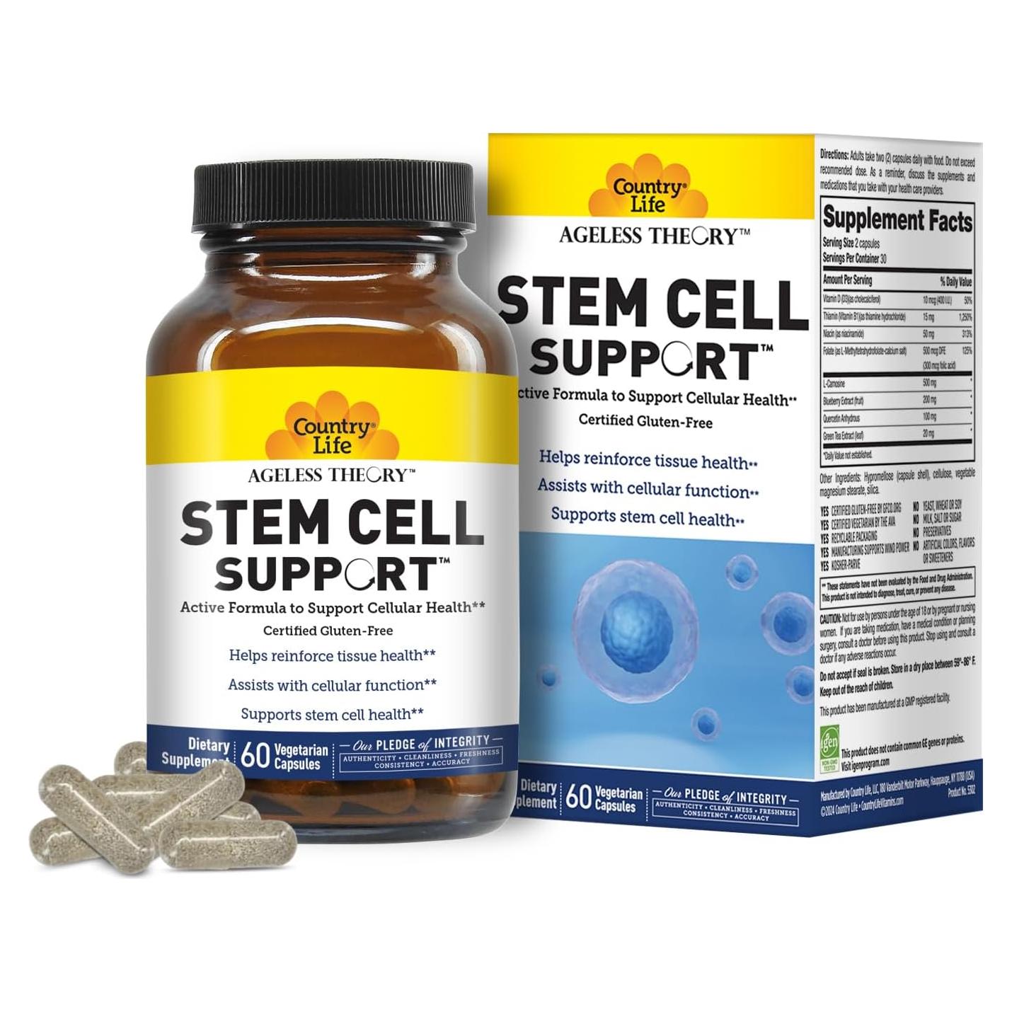 Cápsulas Vegetarianas Country Life Teoría Sin Edad 212g