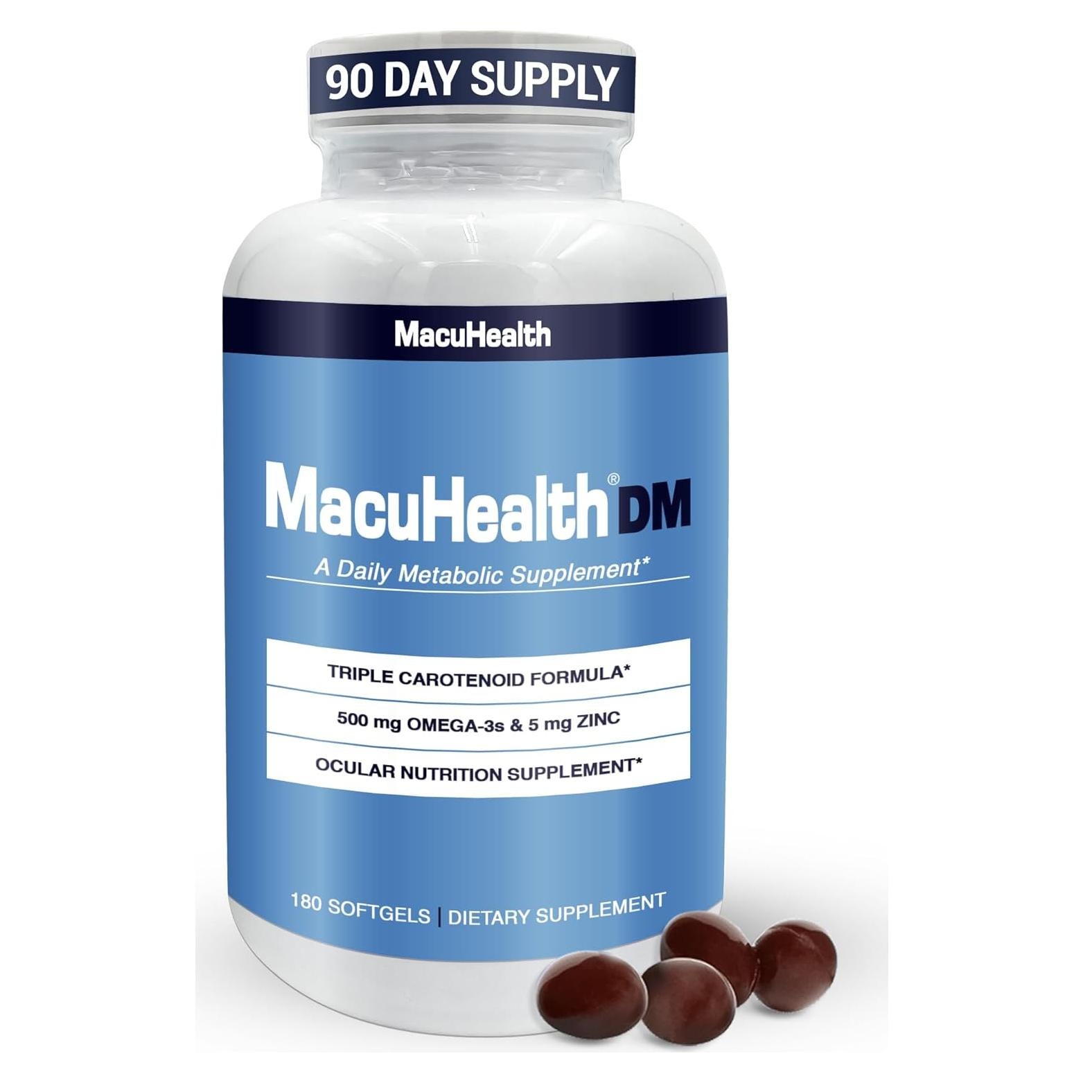 Suplemento Nutricional MacuHealth Omega-3 y Carotenoides 180 Softgels