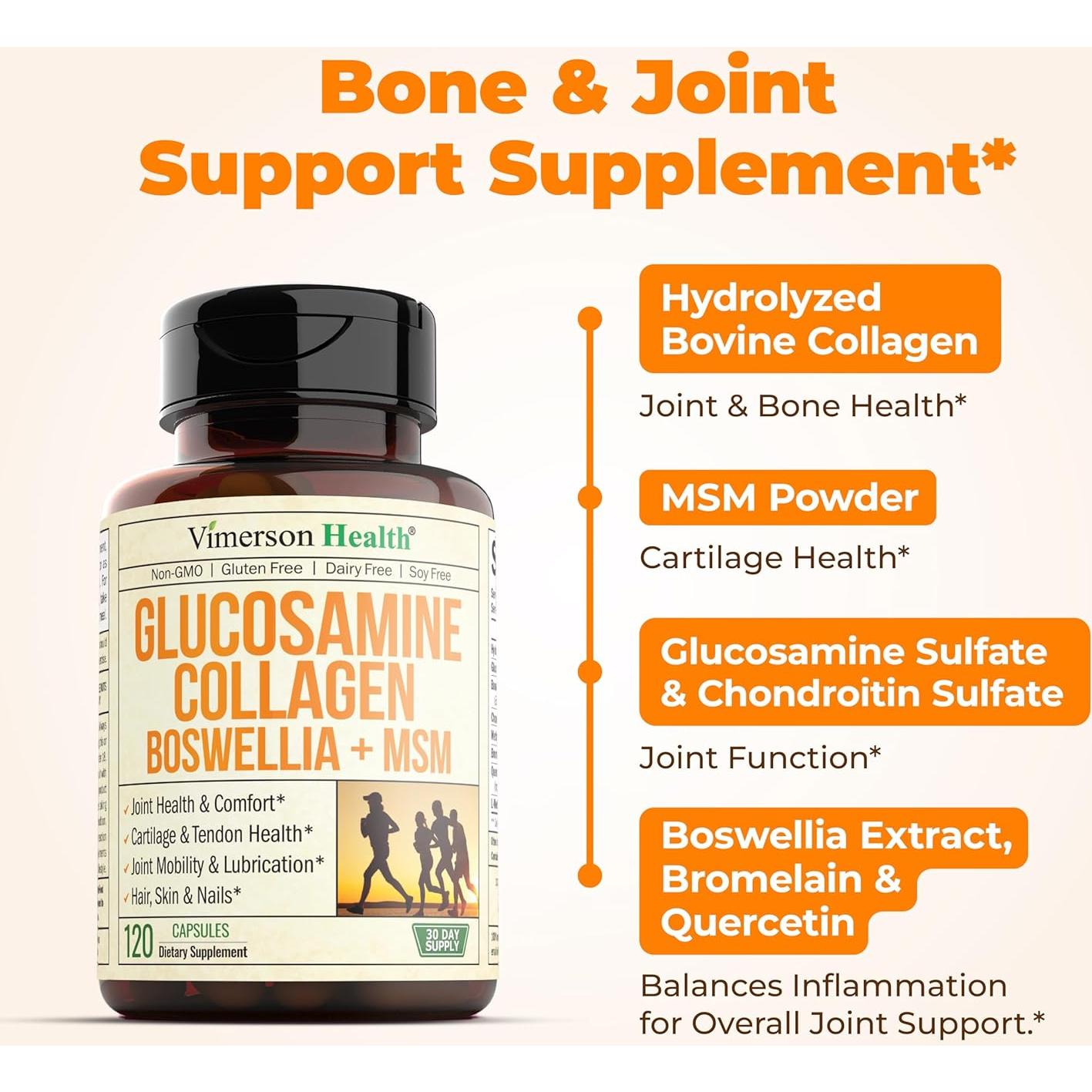 Suplemento Articular Vimerson Health 120 Cápsulas Glucosamina