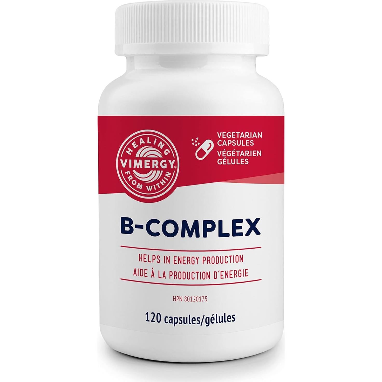 Vimergy Adapto B Complejo 120 Cápsulas - 8 Vitaminas B + Rhodiola