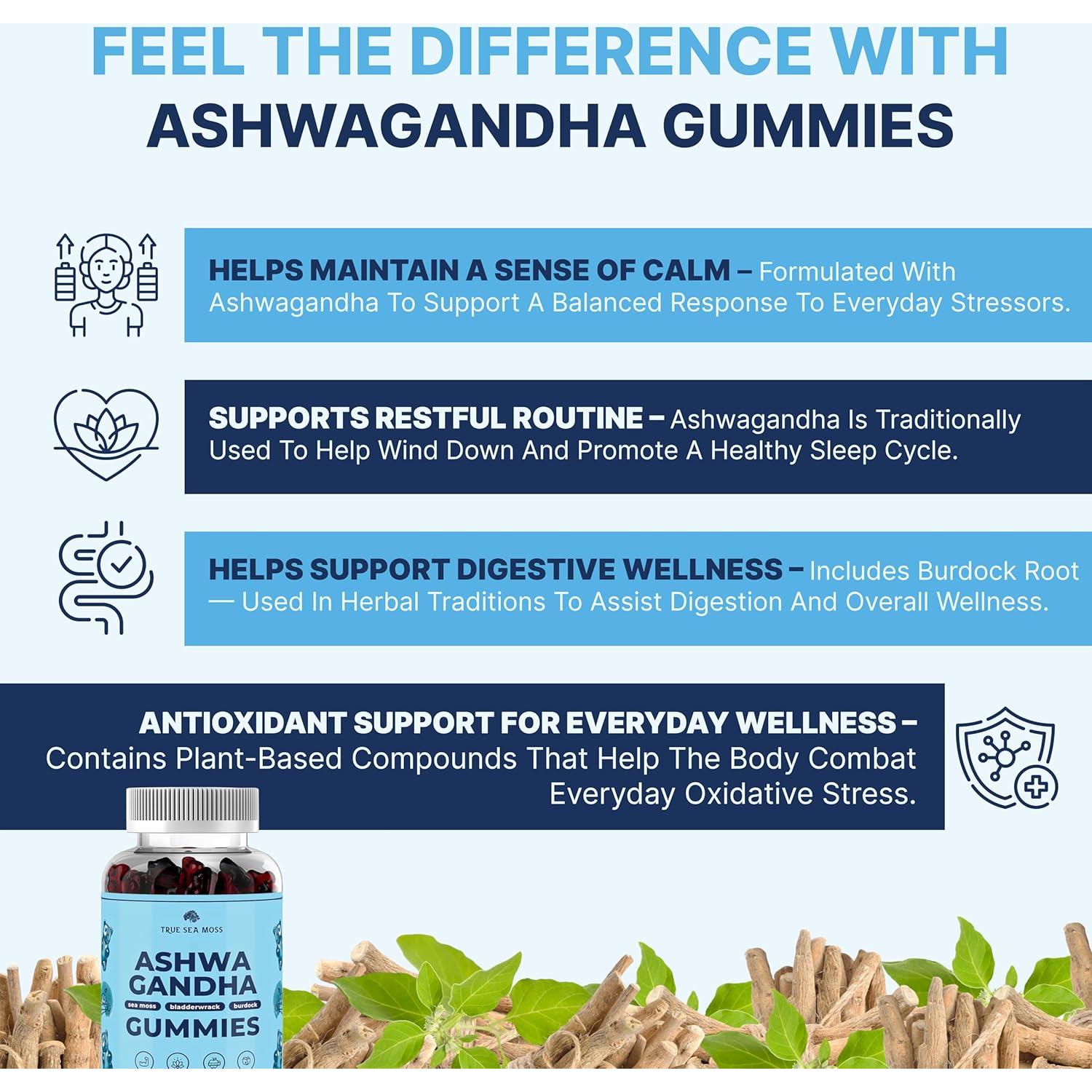 Gomitas de Musgo Marino Veganas TRUE SEA MOSS 60 Unidades