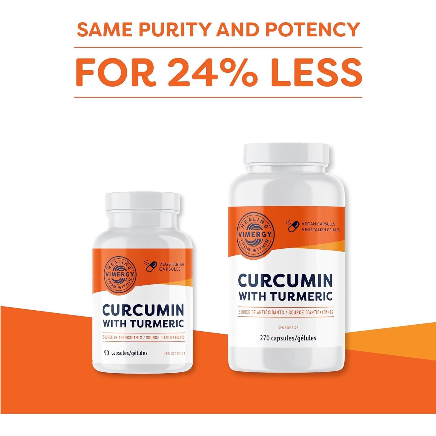 Cápsulas de Curcumina Vimergy 270 ct - Salud Ósea y Cerebral
