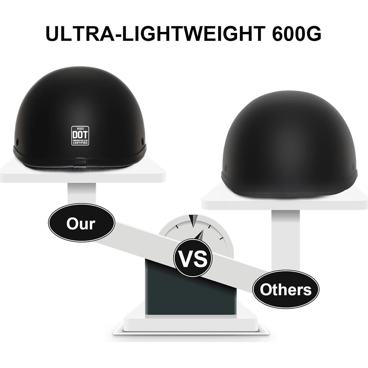 Casco de Motocicleta TRIANGLE H01 Negro Mate Adulto