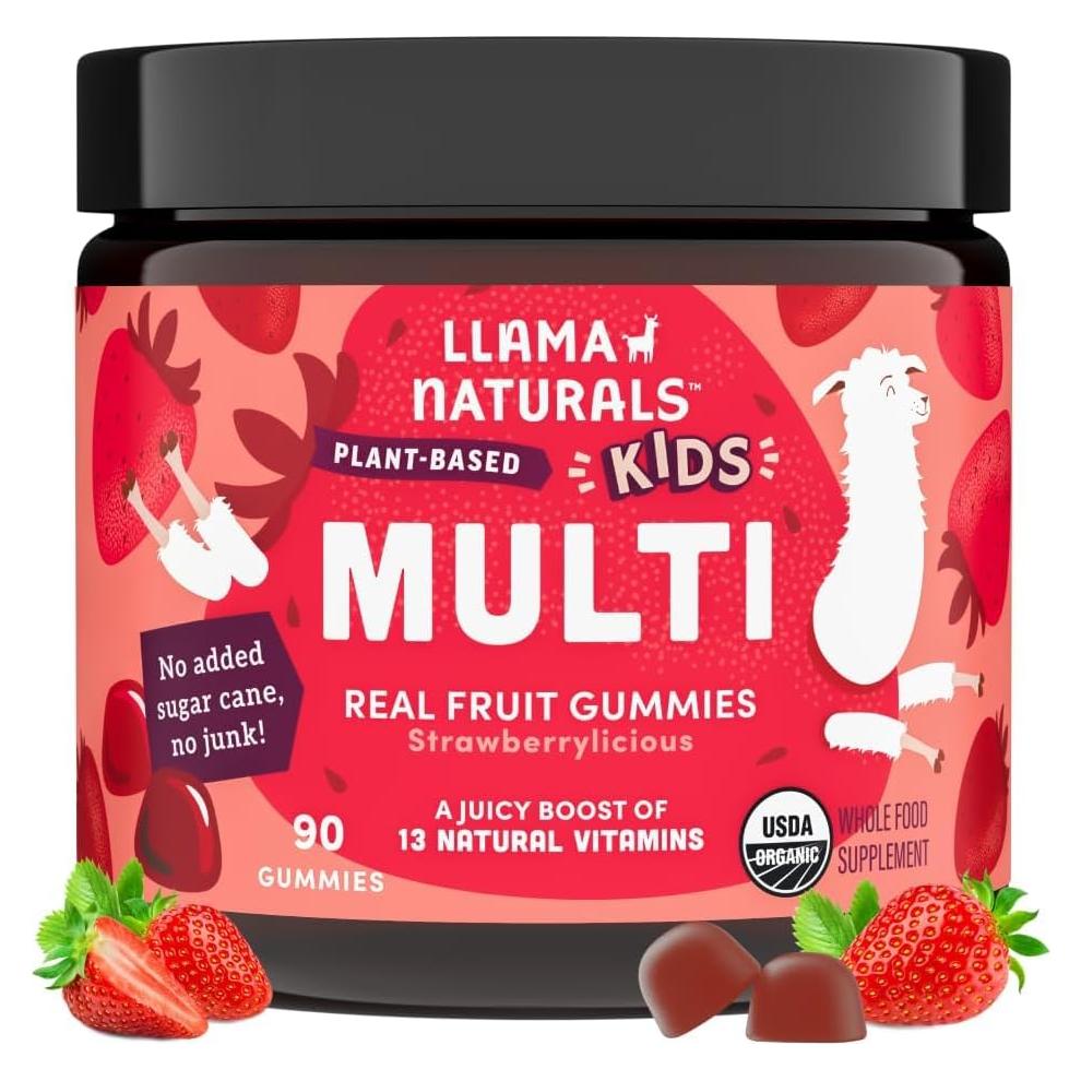Gomas Multivitamínicas Veganas Llama Naturals Niños Fresa 90 Unidades