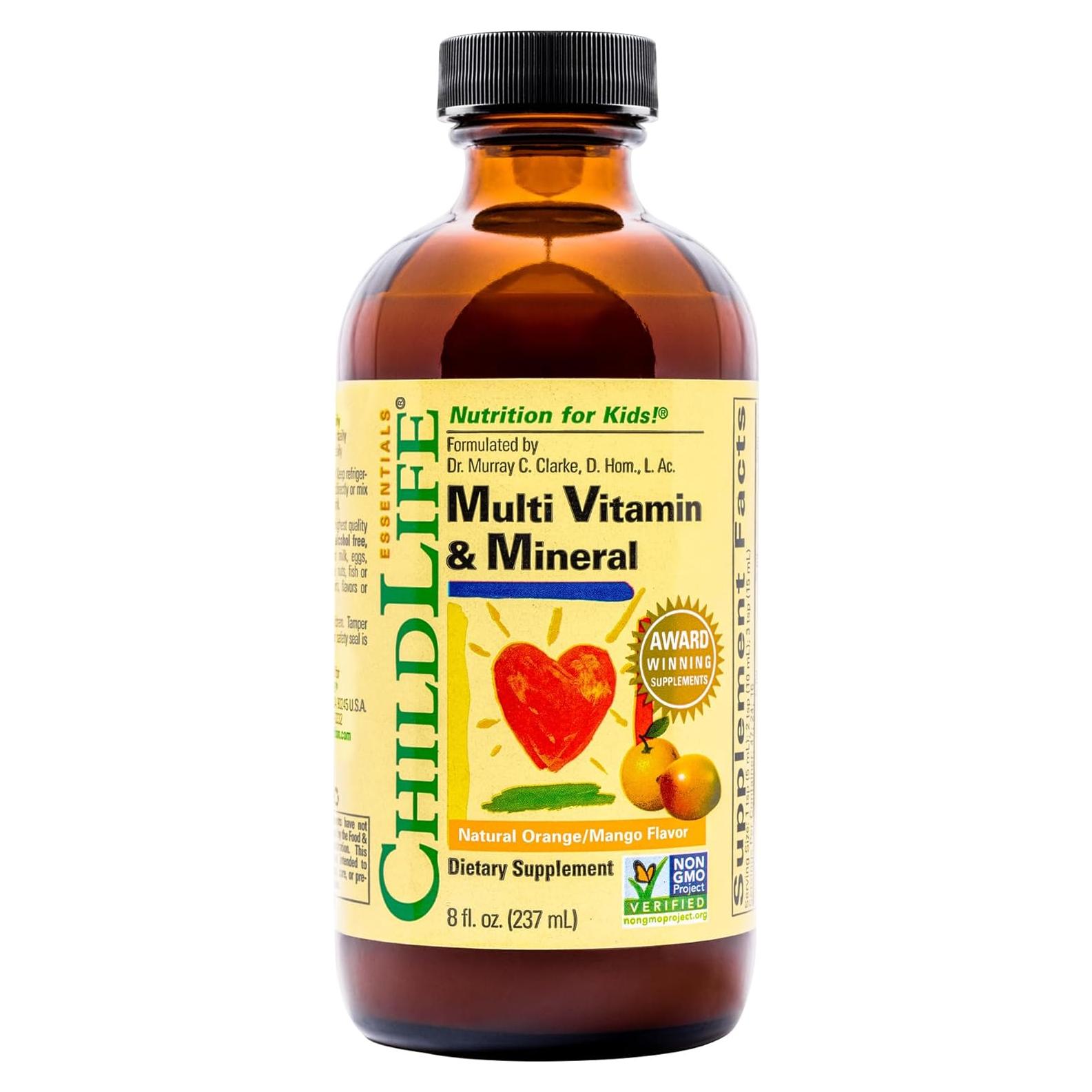 Vitaminas Líquidas para Niños CHILDLIFE 236.6 ml Naranja Mango
