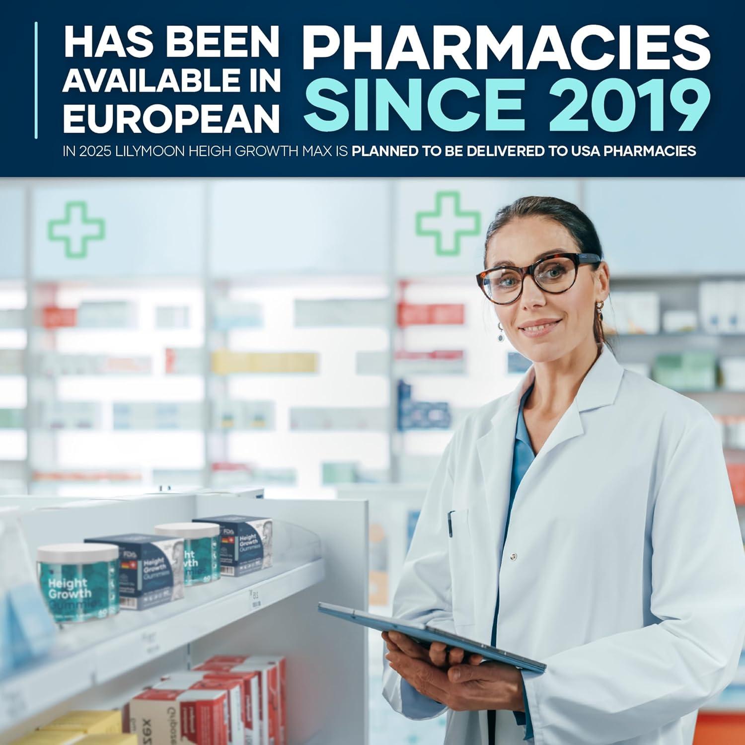 Gomitas de Crecimiento de Altura Lilymoon - Suplemento Natural