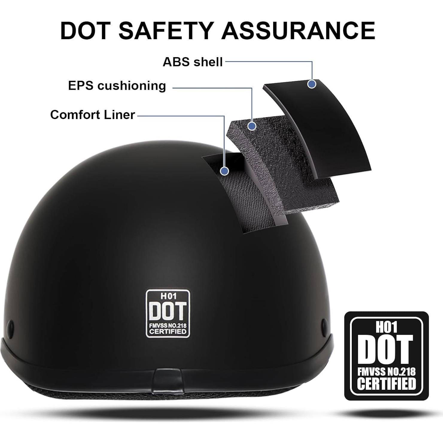 Casco de Motocicleta TRIANGLE H01 Negro y Blanco Unisex