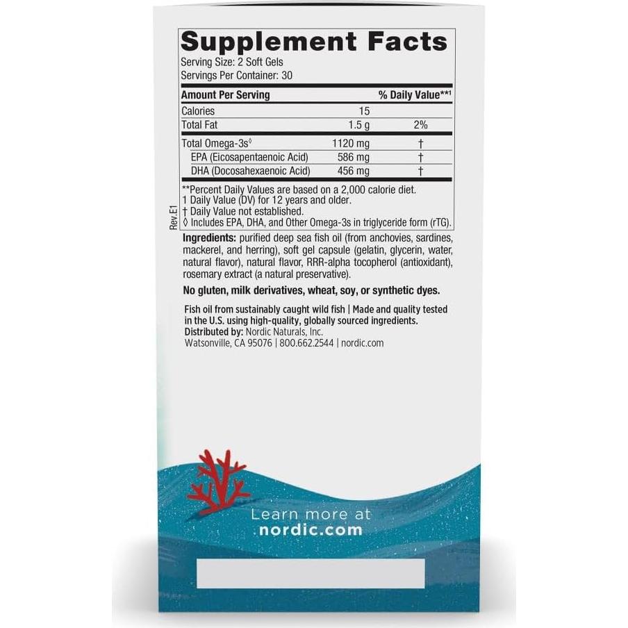 Omega 3 Ultimate 2X Adolescente Fresa - 60 Mini Gelatinas 1120 mg