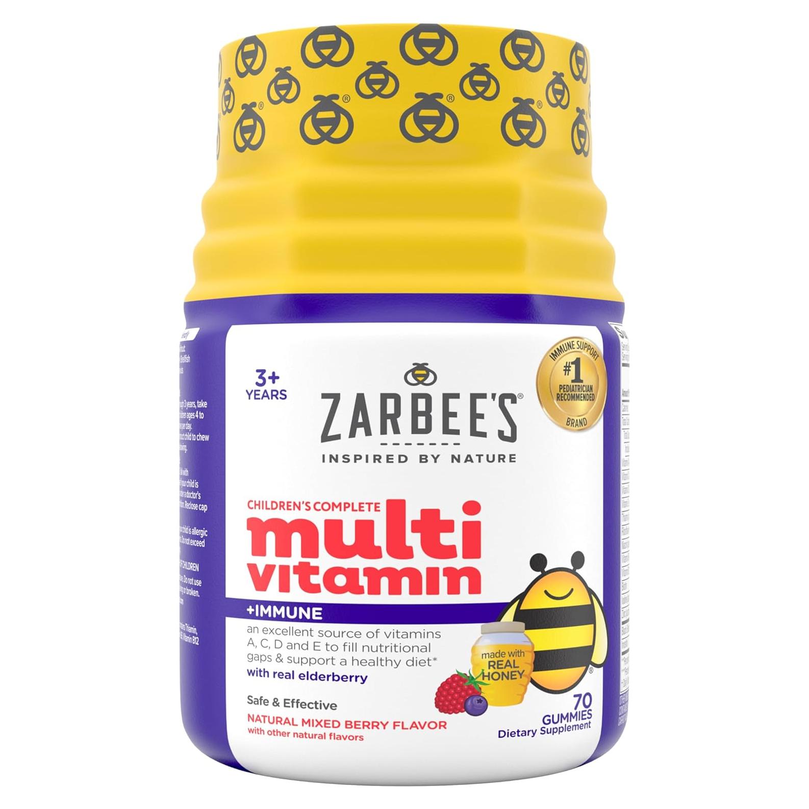 Gomitas Multivitamínicas Zarbee para Niños 70 Unidades