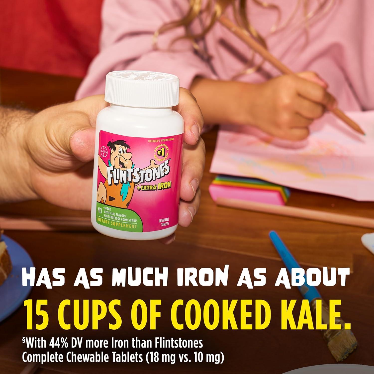 Multivitamina Masticable Flintstones con Hierro 90 Unidades