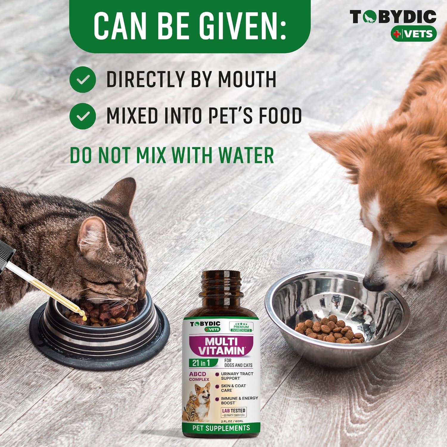 Multivitamina Líquida para Gatos y Perros Tobydic 21 en 1