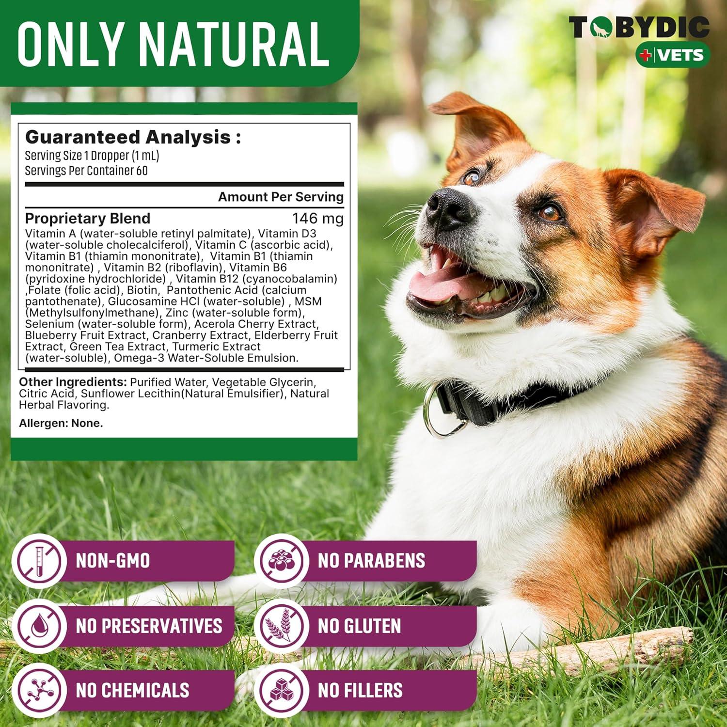 Multivitamina Líquida para Gatos y Perros Tobydic 21 en 1