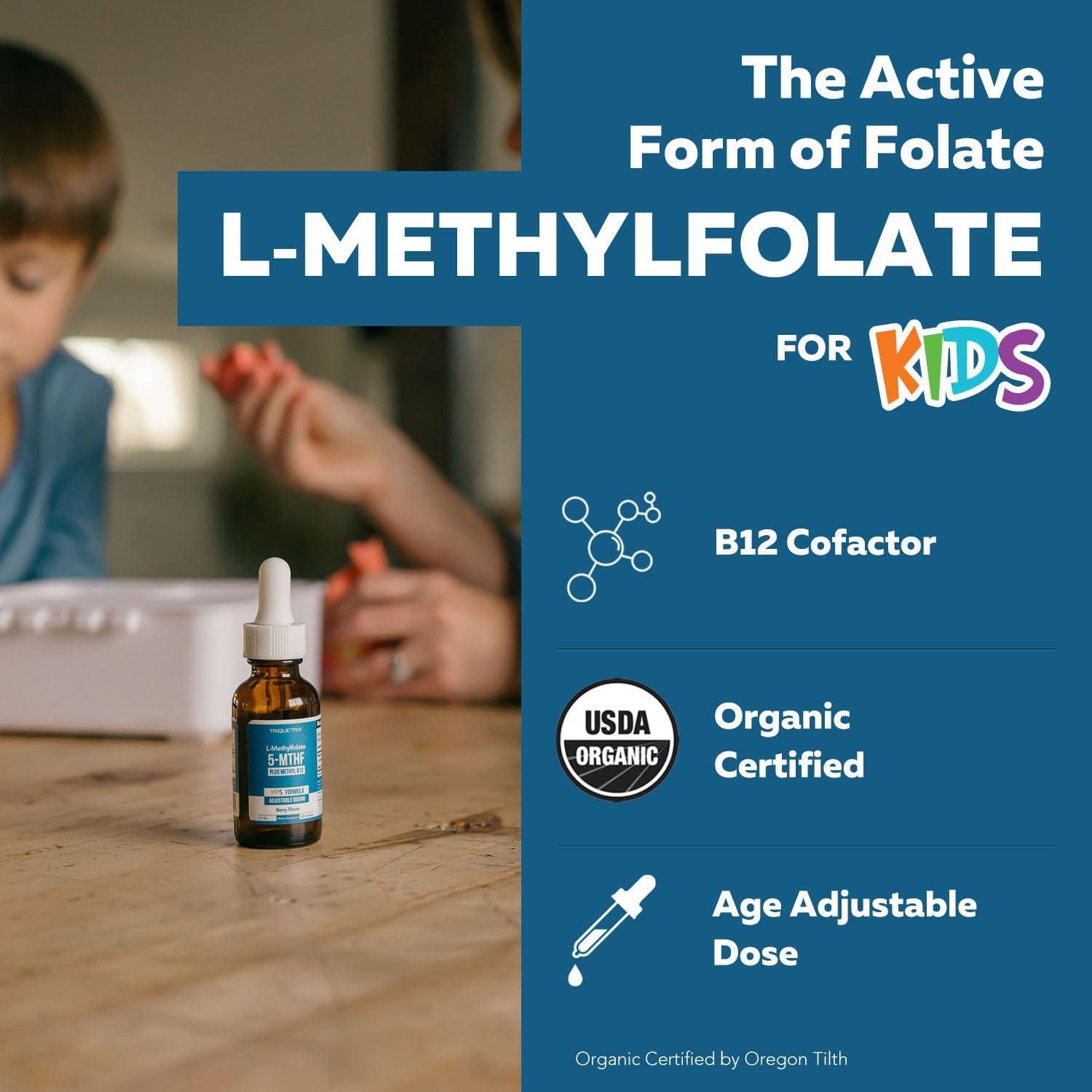 Methylfolato Orgánico para Niños Triquetra Health 30 ml