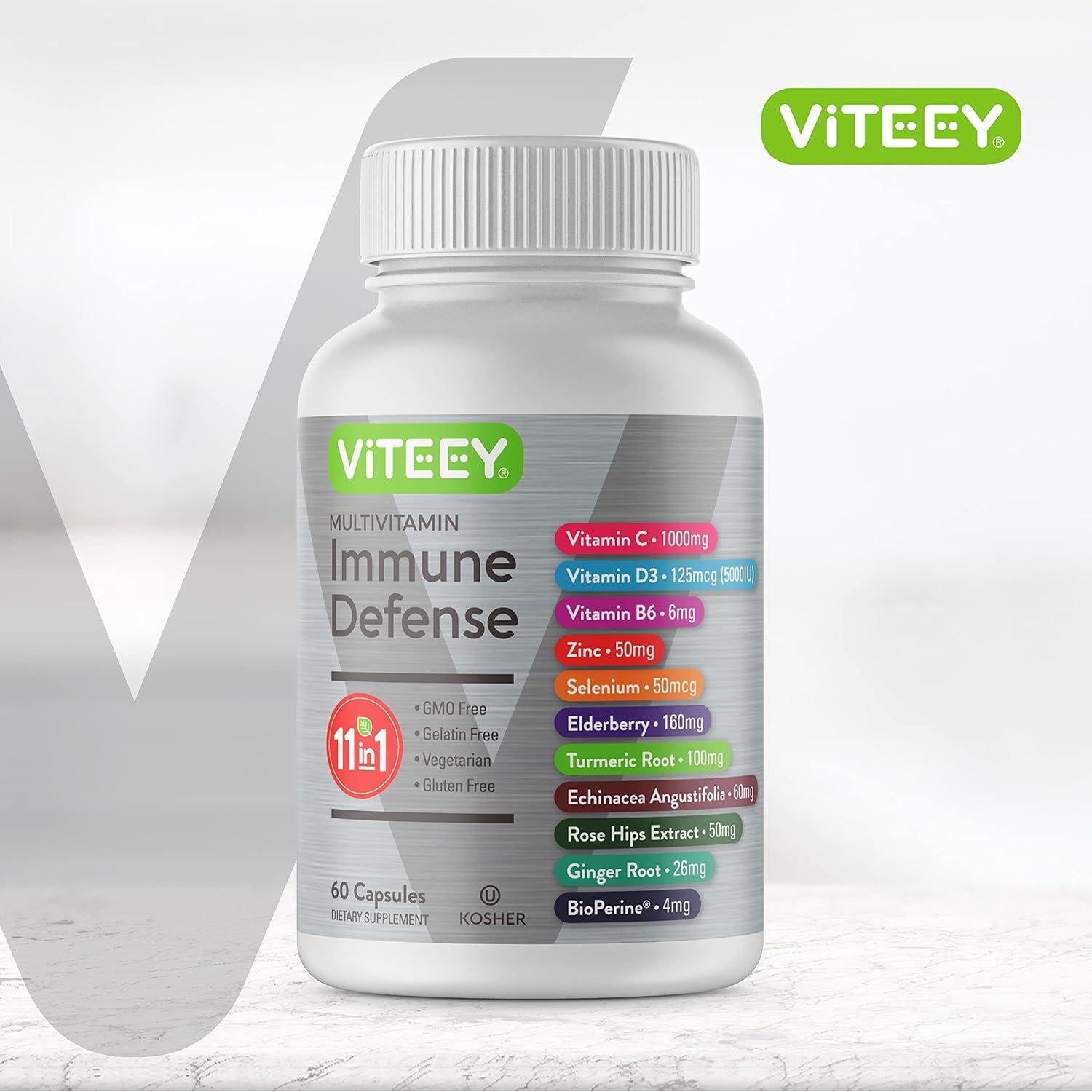 Suplemento Multivitamínico Viteey 60 Cápsulas Inmunidad