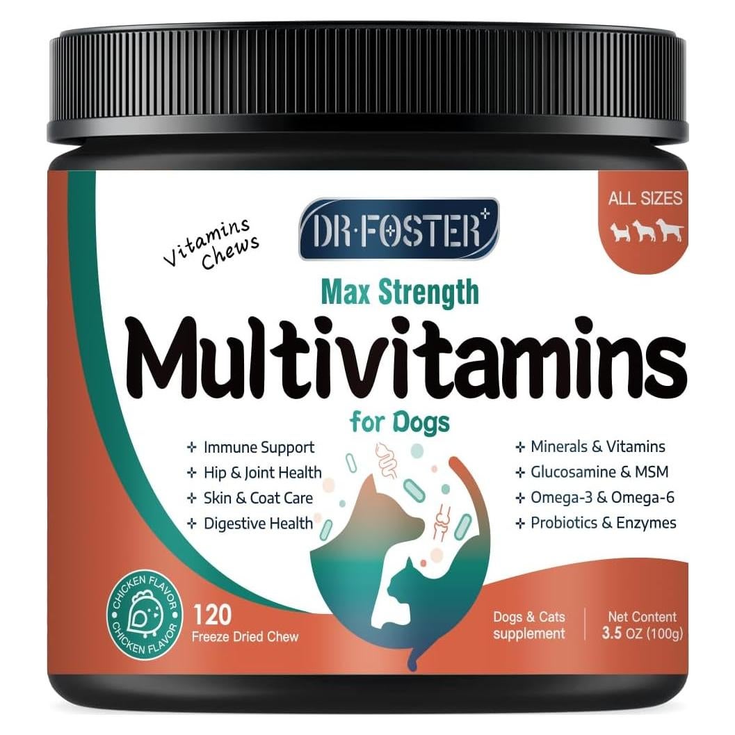 Multivitamínico Masticable para Perros DRFOSTER 120 Unidades