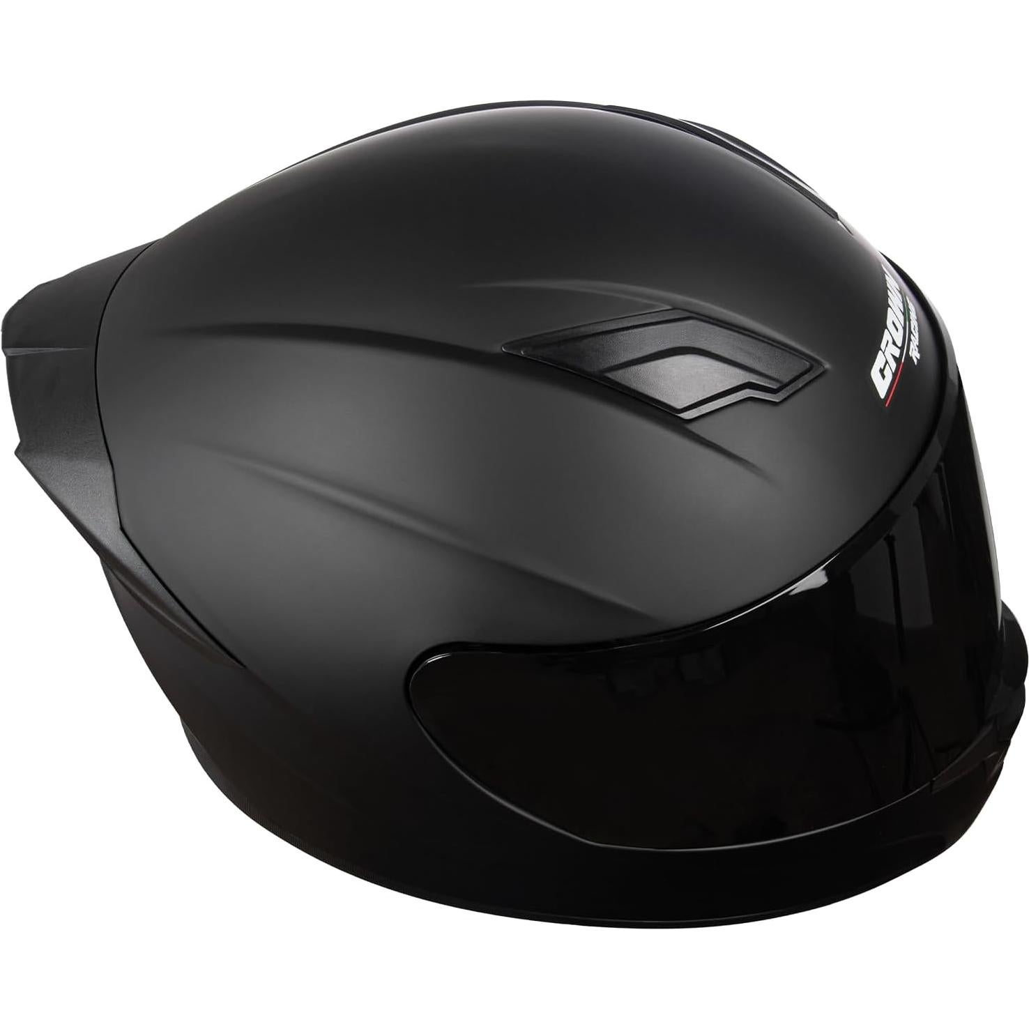 Casco de Motocicleta Crown Racing F-700 Fibra Carbono Mediano