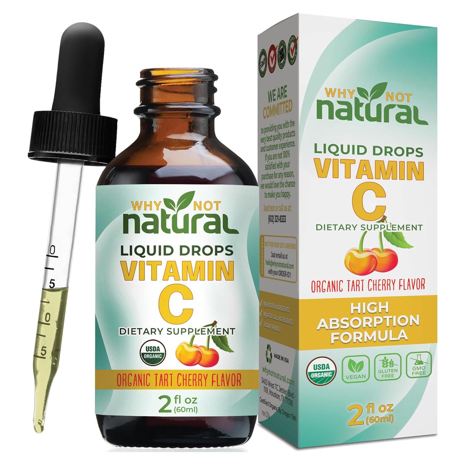 Gotas de Vitamina C Líquida Orgánica Why Not Natural 140g