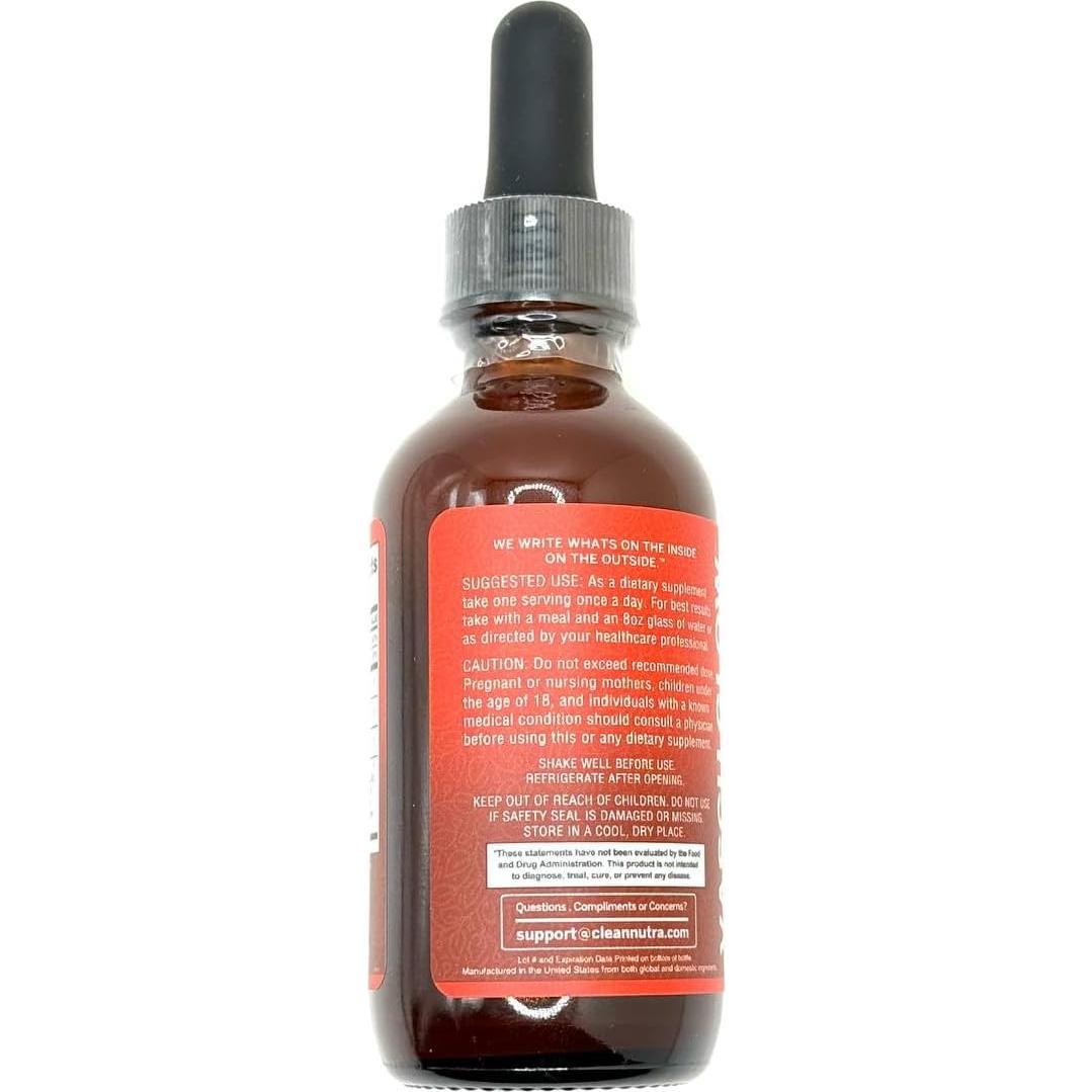 Suplemento Líquido Clean Nutra de Gotas de Pimienta de Cayena 1 Paquete