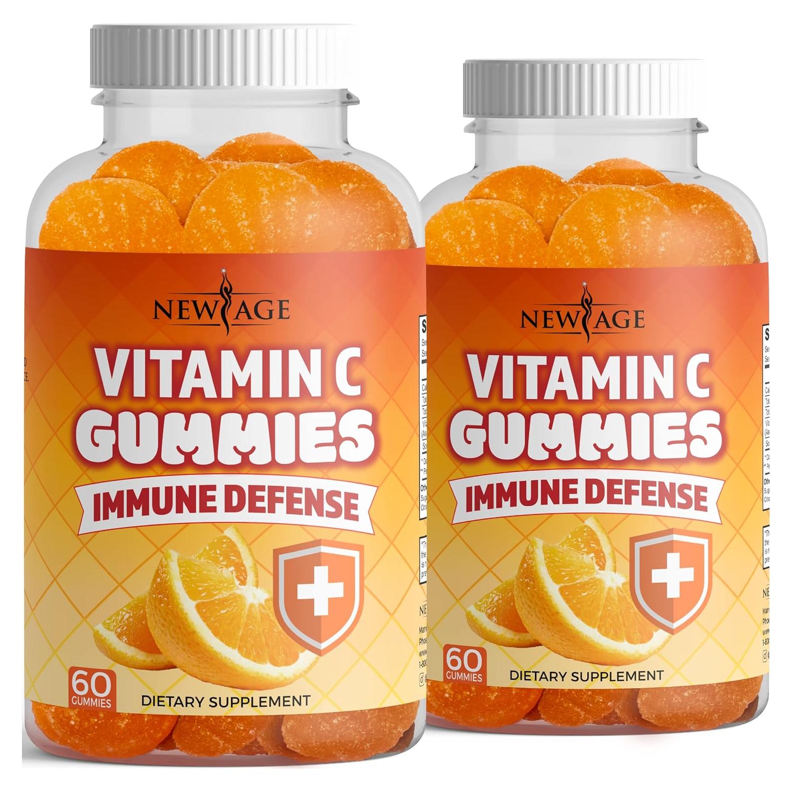 Gomitas de Vitamina C New Age Naranja 120 Unidades - Veganas