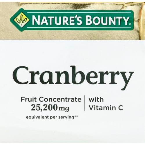 Suplemento Dietético Arándano Nature's Bounty 60 Cápsulas