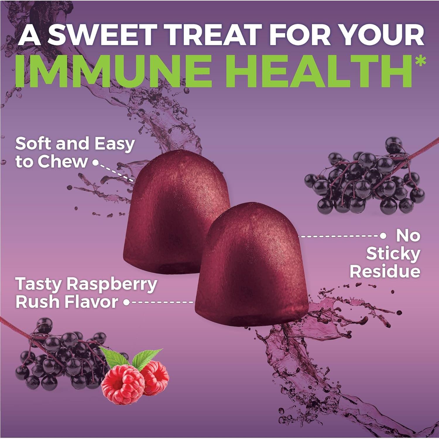 Gomitas de Saúco Orgánicas Viva Naturals 120 gomitas - Inmunidad