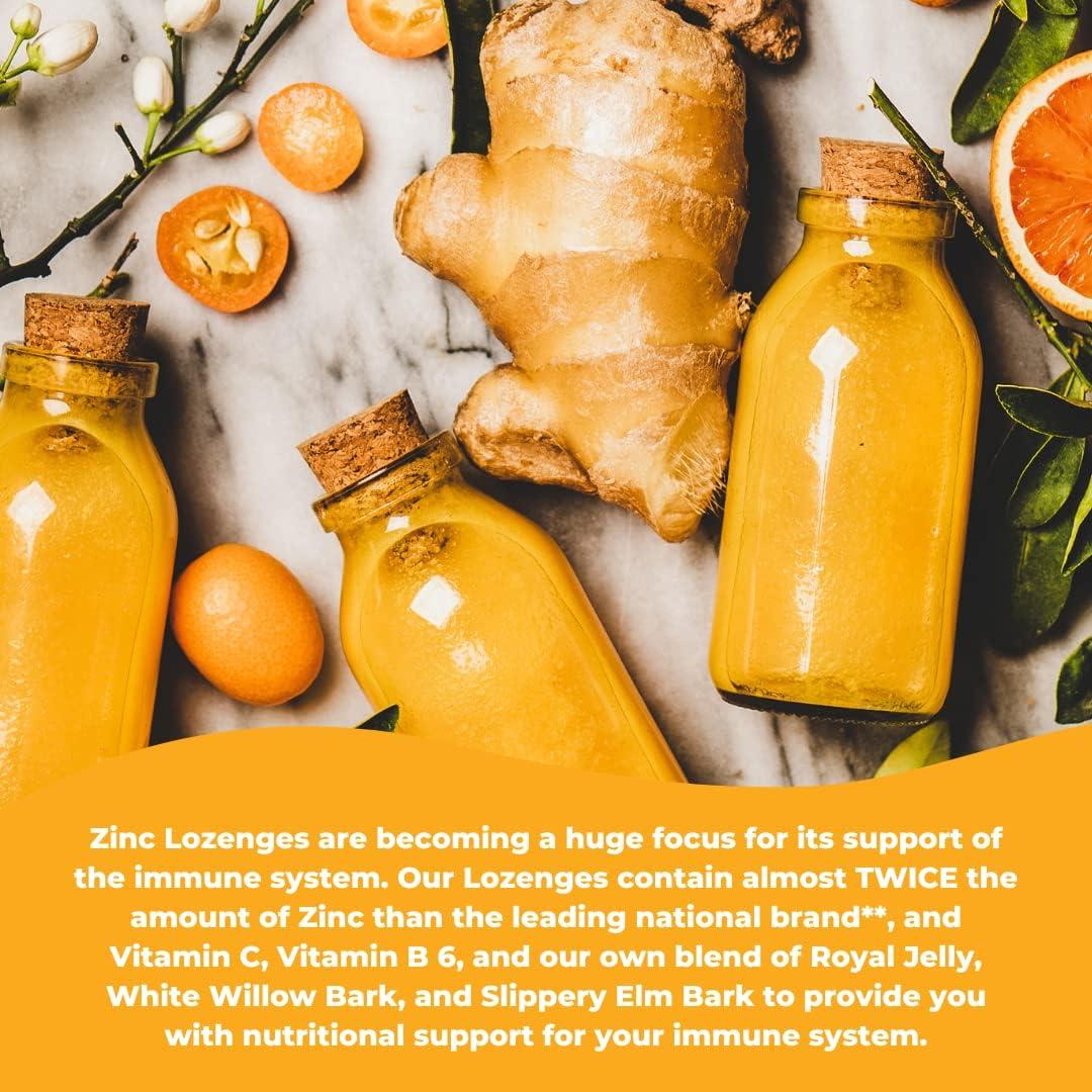 Pastillas de Zinc con Vitamina C Wonder Laboratories 100 Unidades