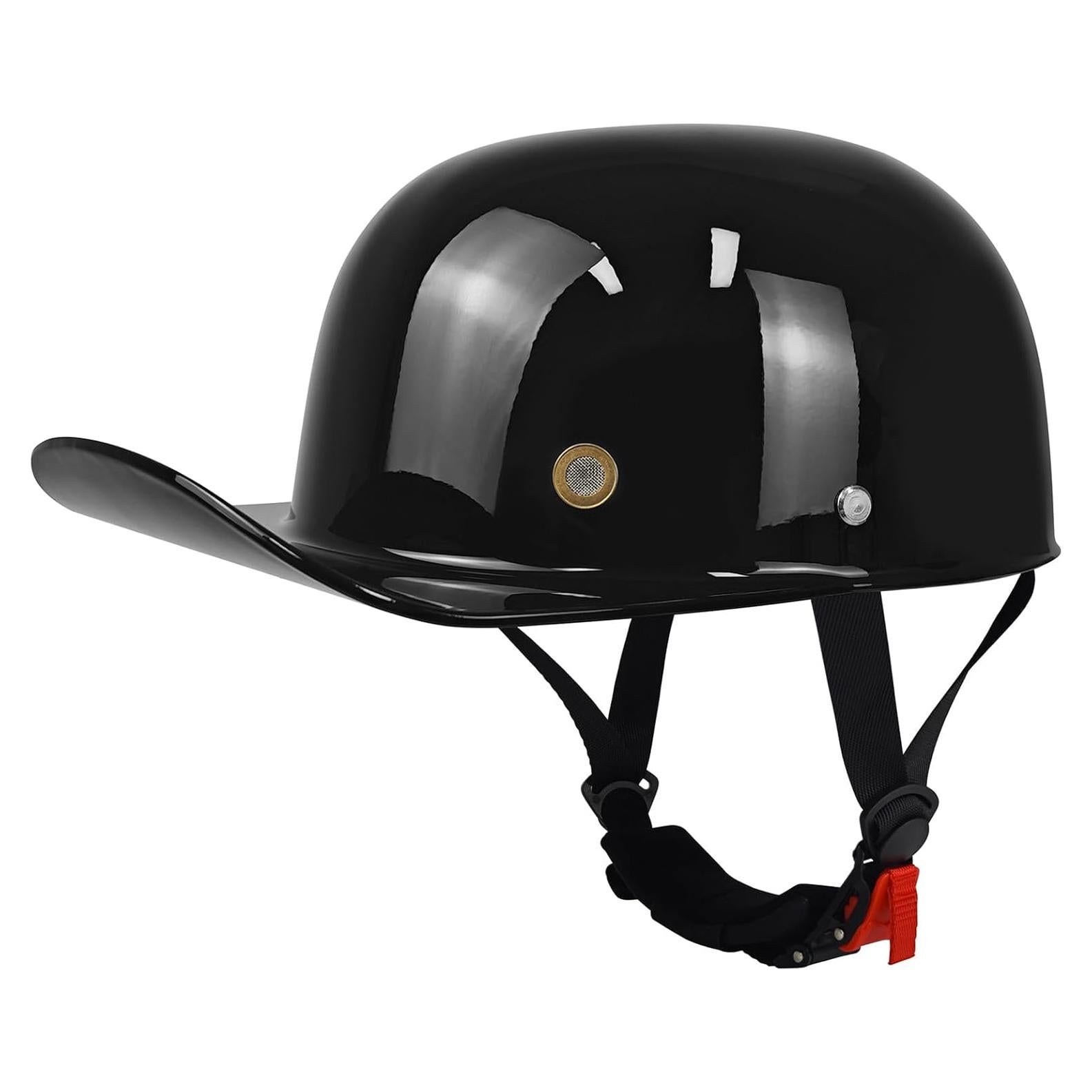 Casco de Motocicleta QICHAO JZ-BQM Negro Mediano DOT