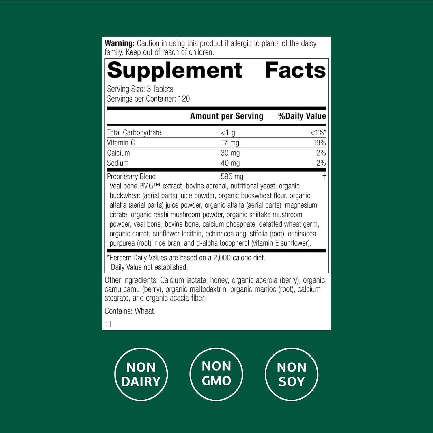 Standard Process Cataplex C - 360 Tabletas de Vitamina C y Minerales