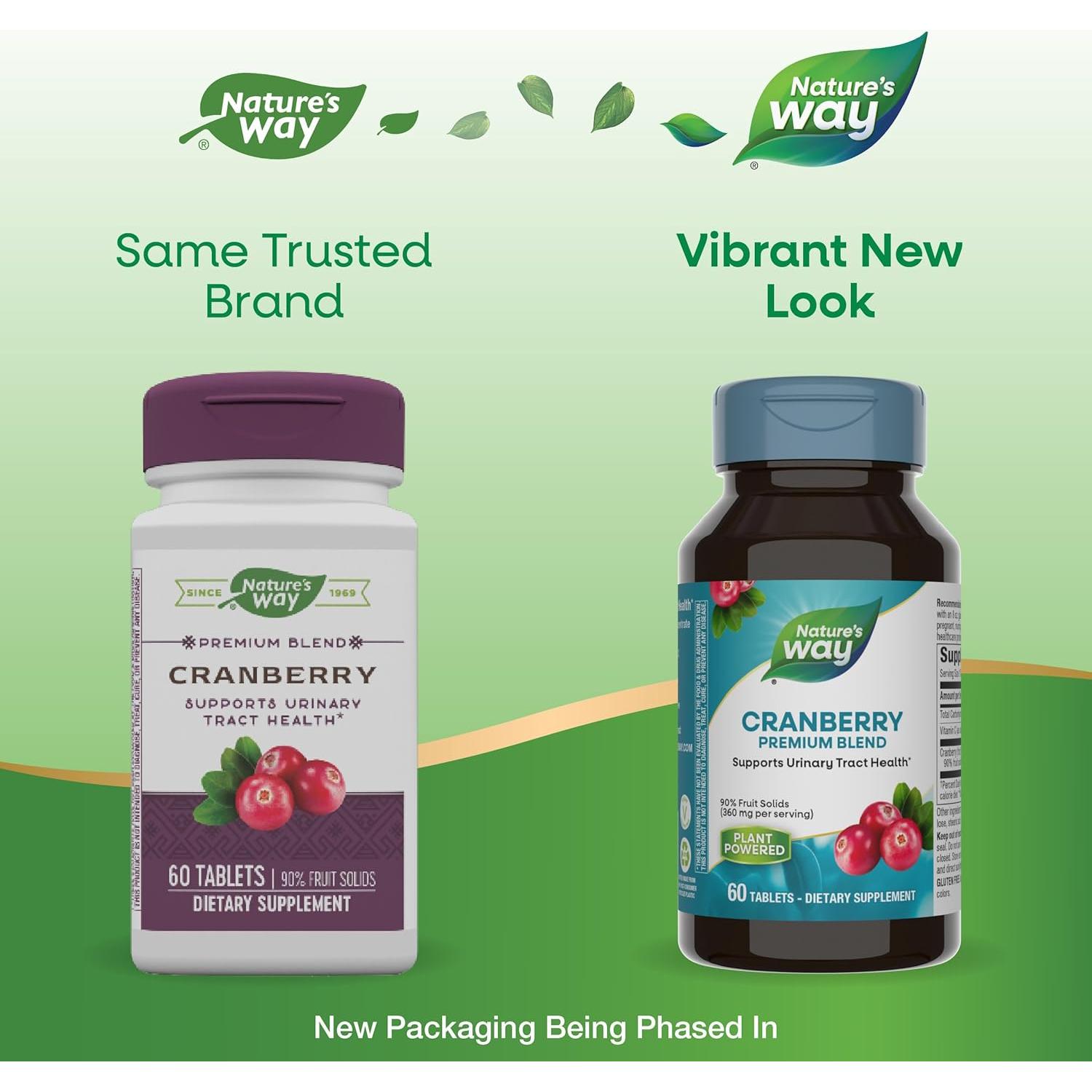 Suplemento de Arándano Nature's Way 60 Tabletas Vitamina C