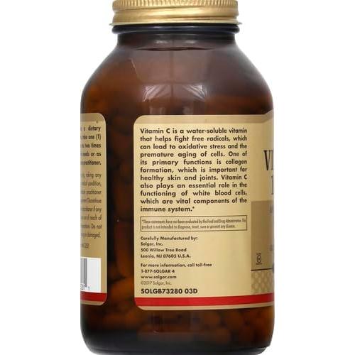 Vitamina C 1000 mg Solgar 250 Cápsulas Vegetales Antioxidante