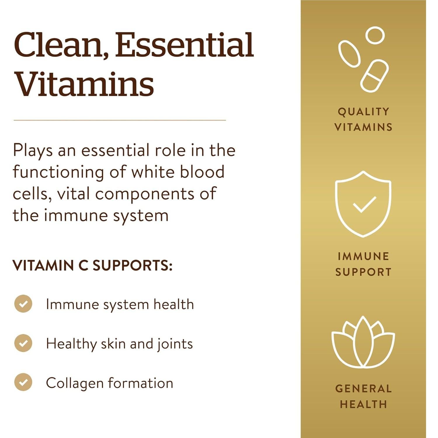 Vitamina C 1000 mg Solgar 250 Cápsulas Vegetales Antioxidante