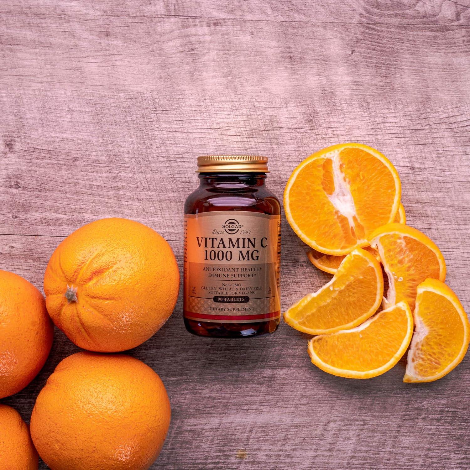 Vitamina C 1000 mg Solgar 250 Cápsulas Vegetales Antioxidante