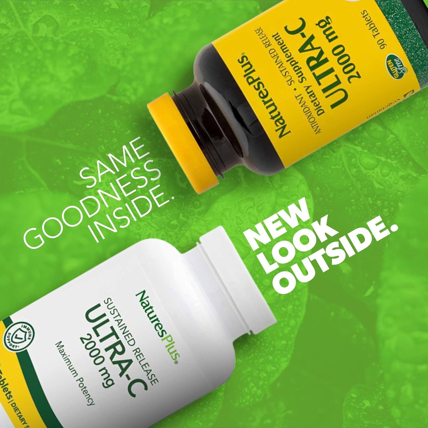 NaturesPlus Ultra-C 2000 mg - 90 Tabletas de Vitamina C