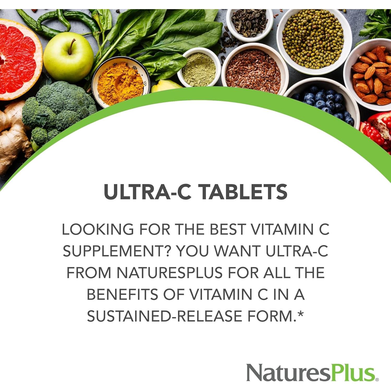 NaturesPlus Ultra-C 2000 mg - 90 Tabletas de Vitamina C