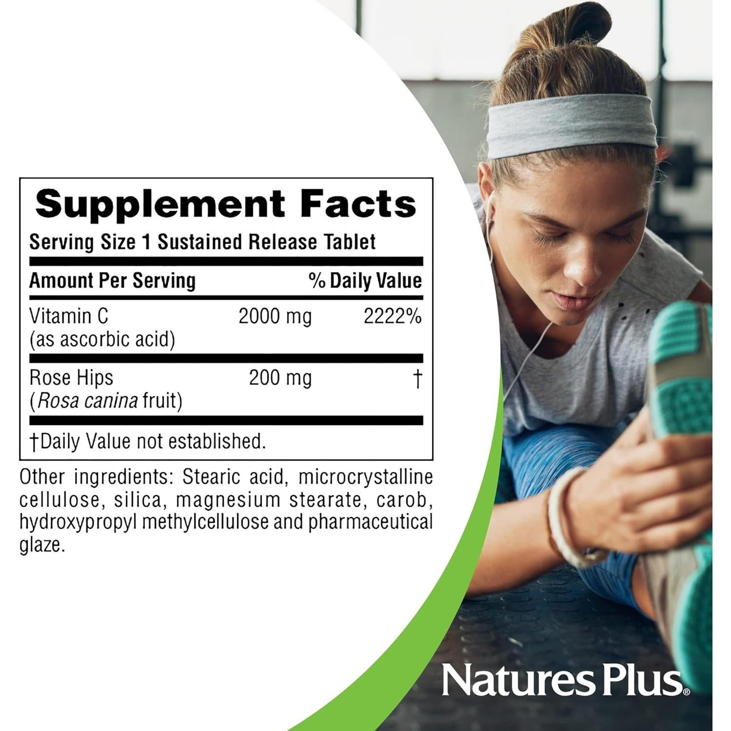 NaturesPlus Ultra-C 2000 mg - 90 Tabletas de Vitamina C
