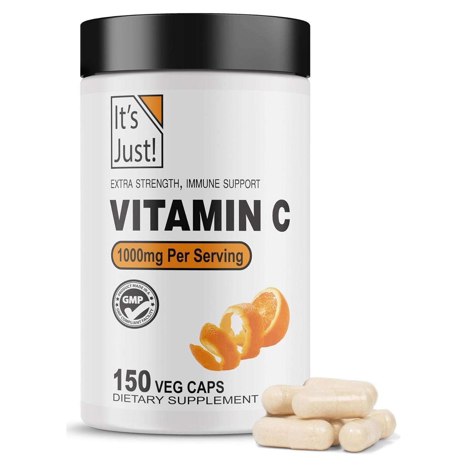 Suplemento de Vitamina C 1000mg 138 Foods - 150 Cápsulas Veganas