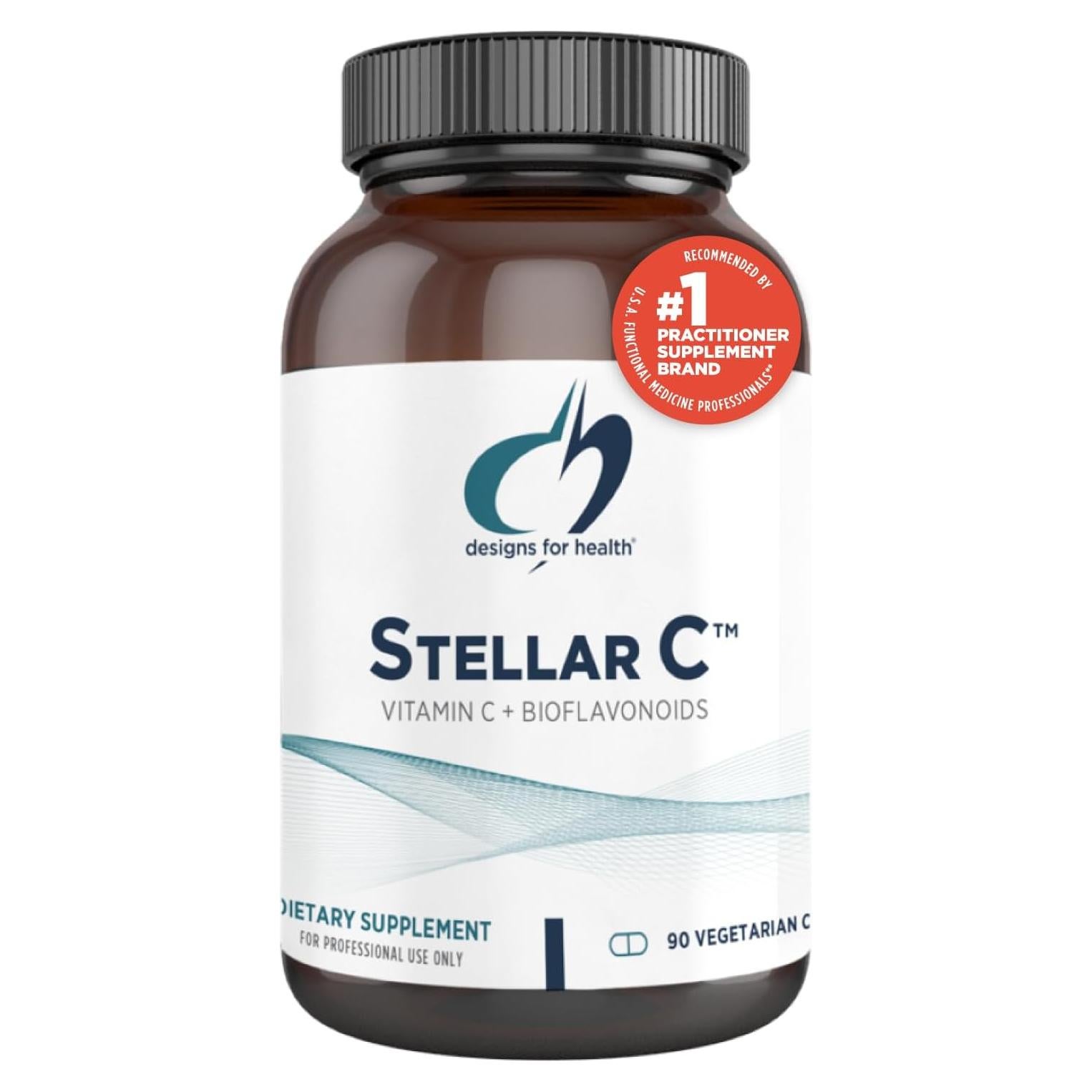 Suplemento de Vitamina C + Quercetina Stellar - 90 Cápsulas
