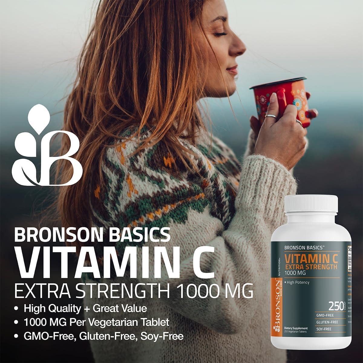Vitamina C 1000mg Bronson - 100 Tabletas Vegetarianas